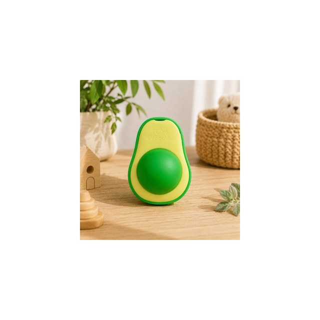 Brinquedo Abacate Com Catnip Para Gatos 6cm - Verde