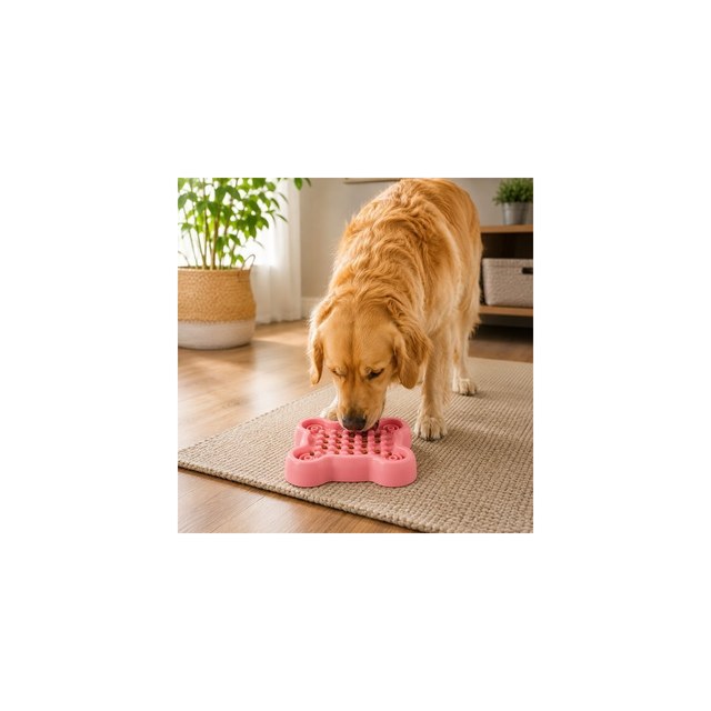 Comedouro Lento Cães Plástico 19,5cm 200g Sortida BUPPY PET
