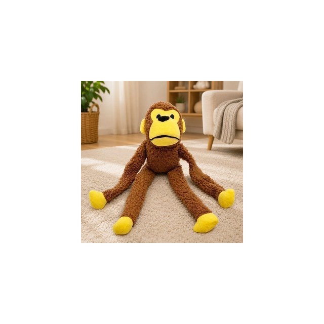 Brinquedo Pet Macaco Pelúcia com Apito 45cm