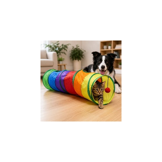 Túnel Colorido Para Pets 1,15m