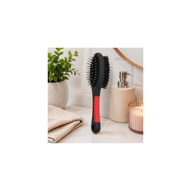Escova Pets Dupla Face 21cm Preta BUPPY PET